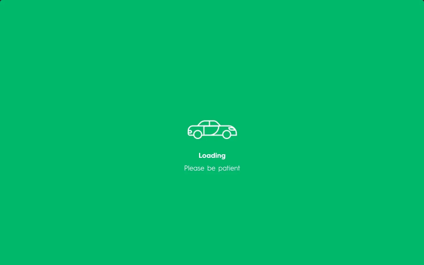 Carsparency Pro on desktop — Sign-in: Loading