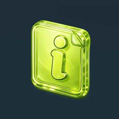 3D icon: Info